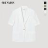 [shs Miss] One Button Short Sleeve Set Up Jacket Swsjkp22020