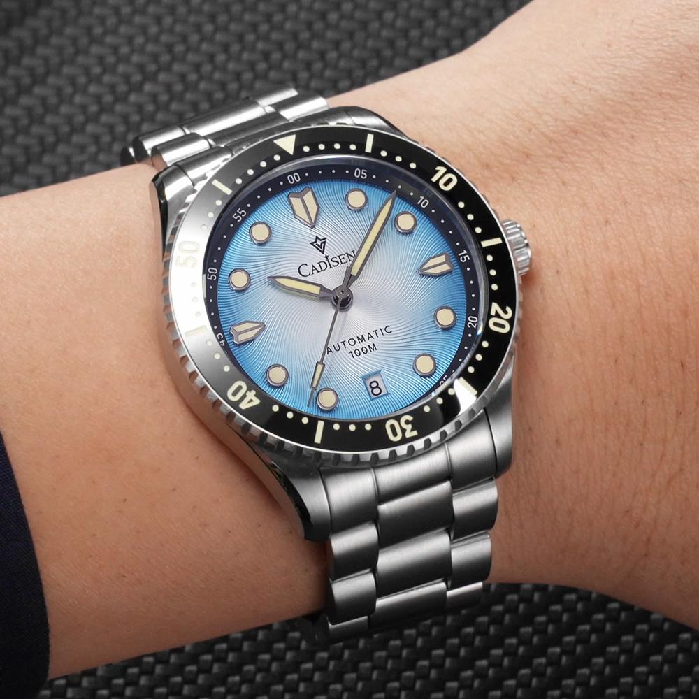 Cadisen 8245 Men's Luminous Waterproof Mechanical Watch for Business Mechanical Watch
