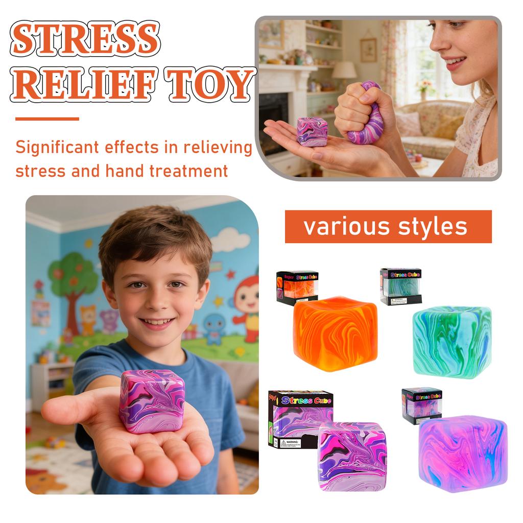 4pcs Toys Stress , Stress Balls For Kids Adults Stress Relief, Sugar Balls, Sensory Toys For Kids With Fidgets For Classroom Prize Toys