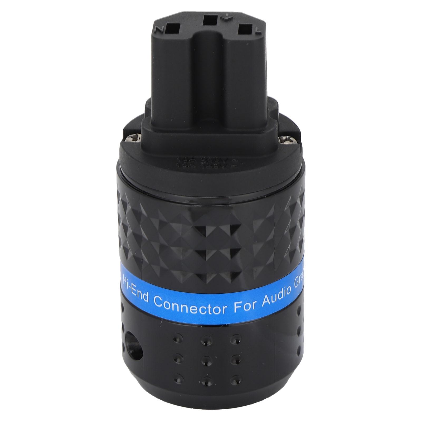 

Monoso Вилка питания из чистой меди Универсальная позолоченная 24K вилка питания переменного тока 100–250 В