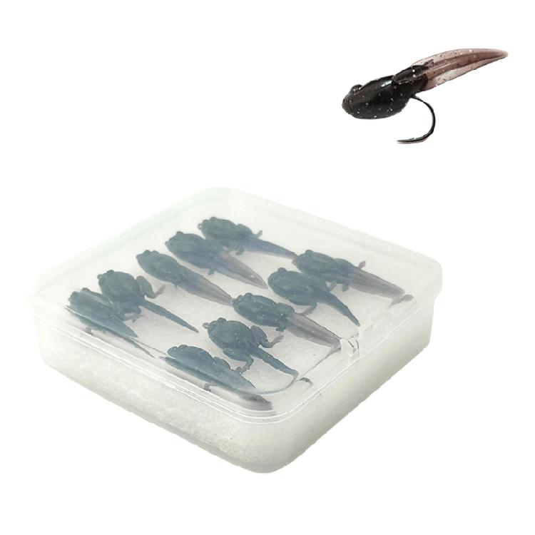 10pcs Fishing Lures Fishing Tackle Soft Simulation Baits with Barbed Hook Tiny Baits Artificial Baits large