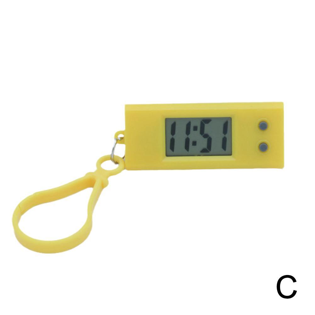 Mini LCD Digital Clock Bedroom Simple Small Electronic Watch Portable Old Man Big Word Table Student Exam Mute Desktop Clock