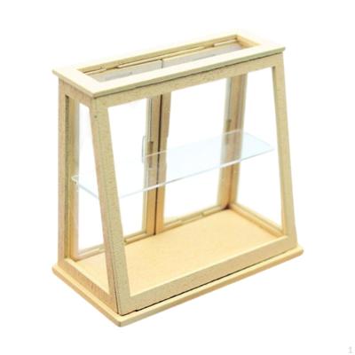 Dollhouse Bakery Cabinet Furniture 1:12 Miniature Food for Diorama Photography