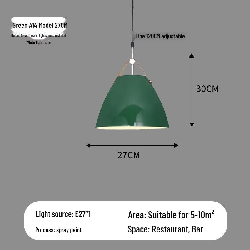 Nordic Industrial Style Pendant Light for Bar, Cafe, Restaurant, or Dining Room