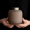 Guzhao Series Coarse Pottery Tea Caddy