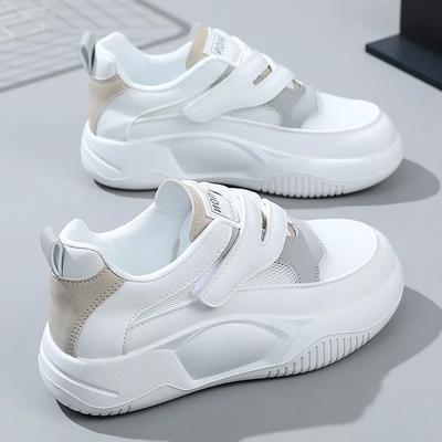 Fashion White Shoes Women's Leisure Pump Platform Sports Sandals Flat Women Summer Mesh Breathable Sneakers Footwear 2024