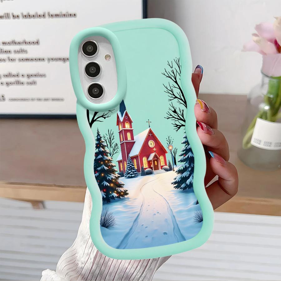 

Winter Snow Merry Christmas Soft Phone Cover Case for Samsung Galaxy A14 A13 A11 A15 A52 A12 A21s A16 A04 A05 A06 A03 A53 A33 Galaxy A53 5G