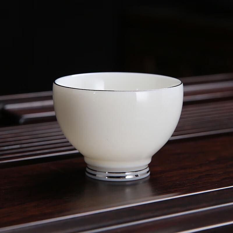 Chaxun Auspicious White Porcelain Teacup