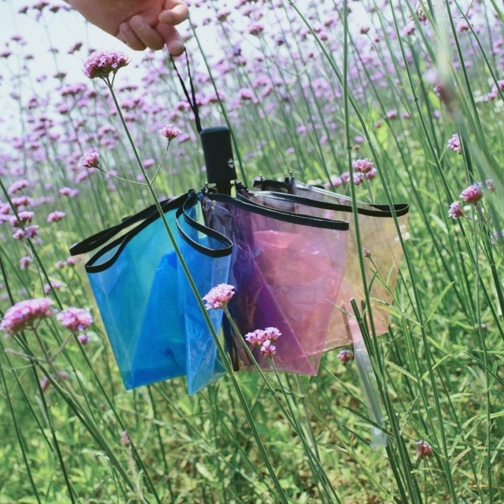 Portable Folding Umbrella Automatic/Manual Transparent Umbrella Fashion Rain Umbrella  Outdoor