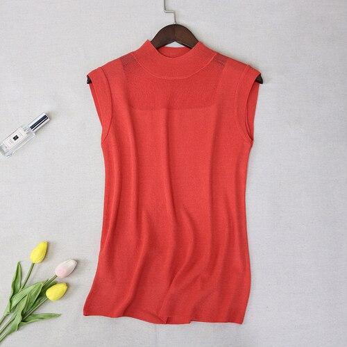 Canotta Donna Estiva Morbida Con Increspature - Girocollo, Sciolta, Elegante, In Rayon - Taglie S-XXL