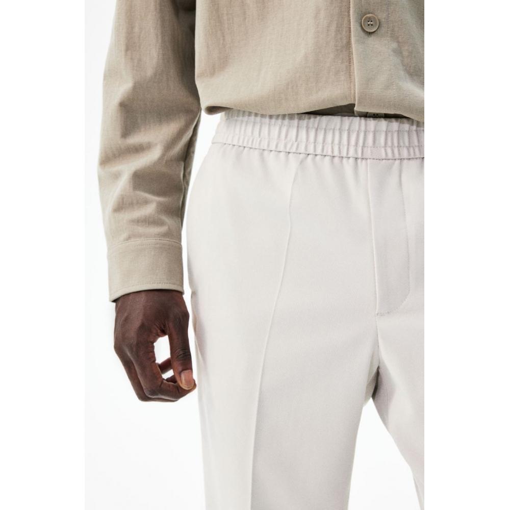 H M sliM Fit Twill Pants ligHt Beige