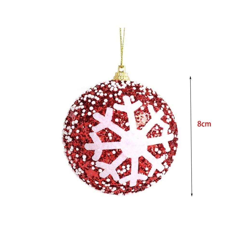New Creative Christmas Ball Pendant Foam Bubble Xmas Tree Charm 8cm Reusable Bubble Balls Merry Christmas