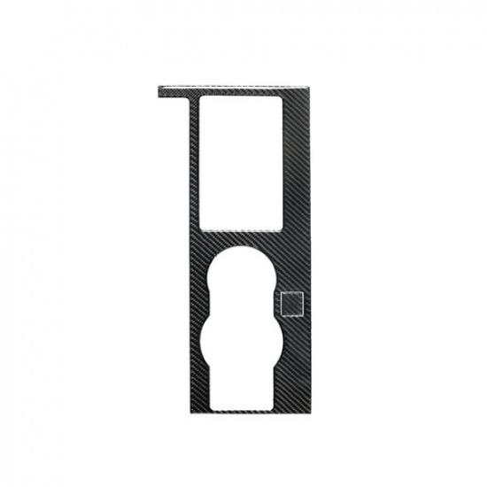 2Pcs Carbon Fiber Interior Gear Shift Cover Trim For Ford Mustang 2005-2009