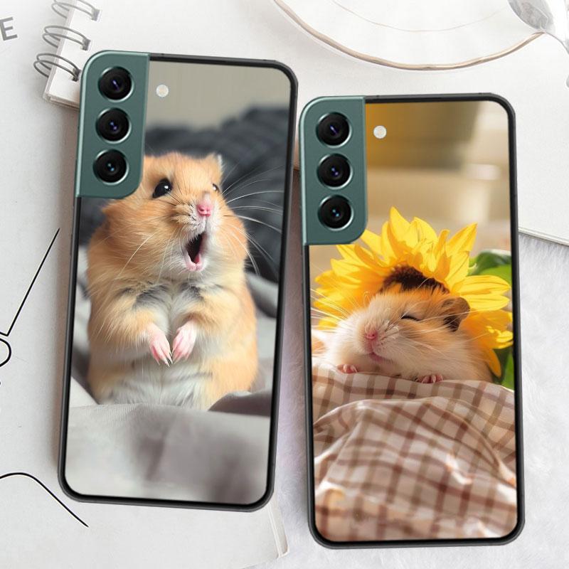 Hamsters With Hats Have Ears Phone Case For Samsung Galaxy S22 S25 Ultra S21 S10 Plus S26 Edge S20 S23 S24 FE Cover Silicone