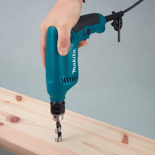 Makita Vrtačka s proměnnou rychlostí Kování 10 mm Dřevo 25 mm 6412 (Kov/kovy)