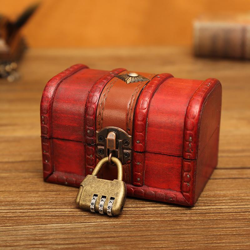 Wooden Organizer Modern Storage Box For Cosmetics Living Room Decoration Gift