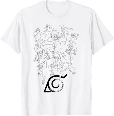 T-shirt Anime Naruto Shippuden Naruto Tecnica della Moltiplicazione del Corpo
