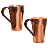 Kupfer Kaffeetasse Handgefertigt Reine Kupfer Tasse Tragbar 400ml Wasserbecher Trinkgeschirr für Heißes und Kaltes Wasser Milch Küche Restaurant