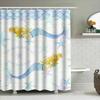 "Mermaid Beach House Shower Curtain, Waterproof & Mildew-Resistant Bath Curtain with Ocean Theme for Coastal Home Decor"