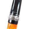 Ausgezeichneter DELTA Füllfederhalter DOLCEVITA Dolcevita 13080 Orange Schwarz Silber 14K Herren Gebraucht