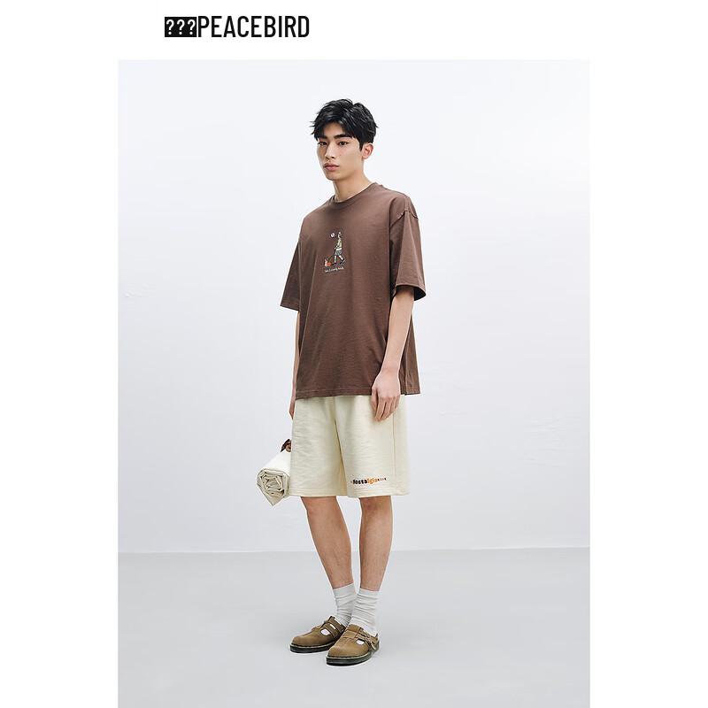 PEACEBIRD Men's Summer Casual Drawstring Mid-Length Shorts