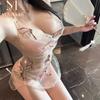 Sex underwear tulle see-through cheongsam butterfly lace-up large size pure desire uniform temptation 9397