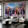 Demon Slayer Series Wall Tapestry Aesthetic Wall Hanging Printed Fabric Blanket Decorative Tapestries for Bedroom Living Room Home Decor