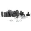 21Pcs Cymbal Replacement Accessories Felts Sleeves Wing Nuts Washers for Hi Hat Clutch CupGrey