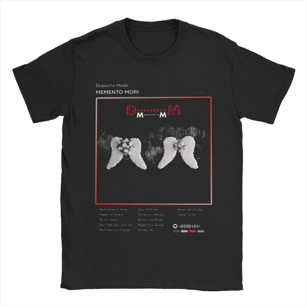 Depeche Music Band Printed TShirts for Unisex Women Mode Vintage Cotton Tee Shirt Crewneck Short Sleeve T Shirts XL Tops Summer