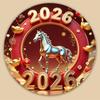 Kühlschrankmagnet - Frohes Neues Jahr 2026 Frühlingsfest Dekoration Mit Rotes Kuvert Pferd Und Laterne Robust Küche Zuhause Dekoration-Homeclub