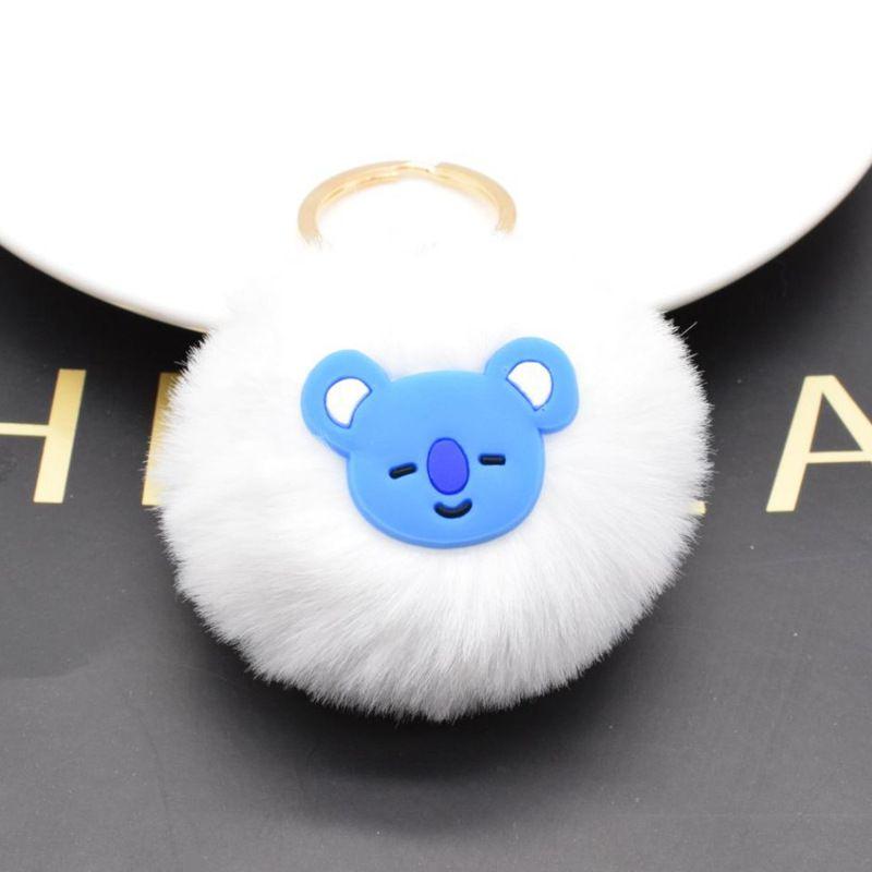 Bts Palla di Pelo Portachiavi Kpop Bts Bangtan Boys Jimin Jin Jk Jhope Ciondolo Regalo per Fan