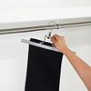 Shinko Hanger One-Lock Hangers, Gray, Set of 2, for Pants, Jeans, and Slacks, One-Touch Clip-On Clothes, Closet Organization, 017272
