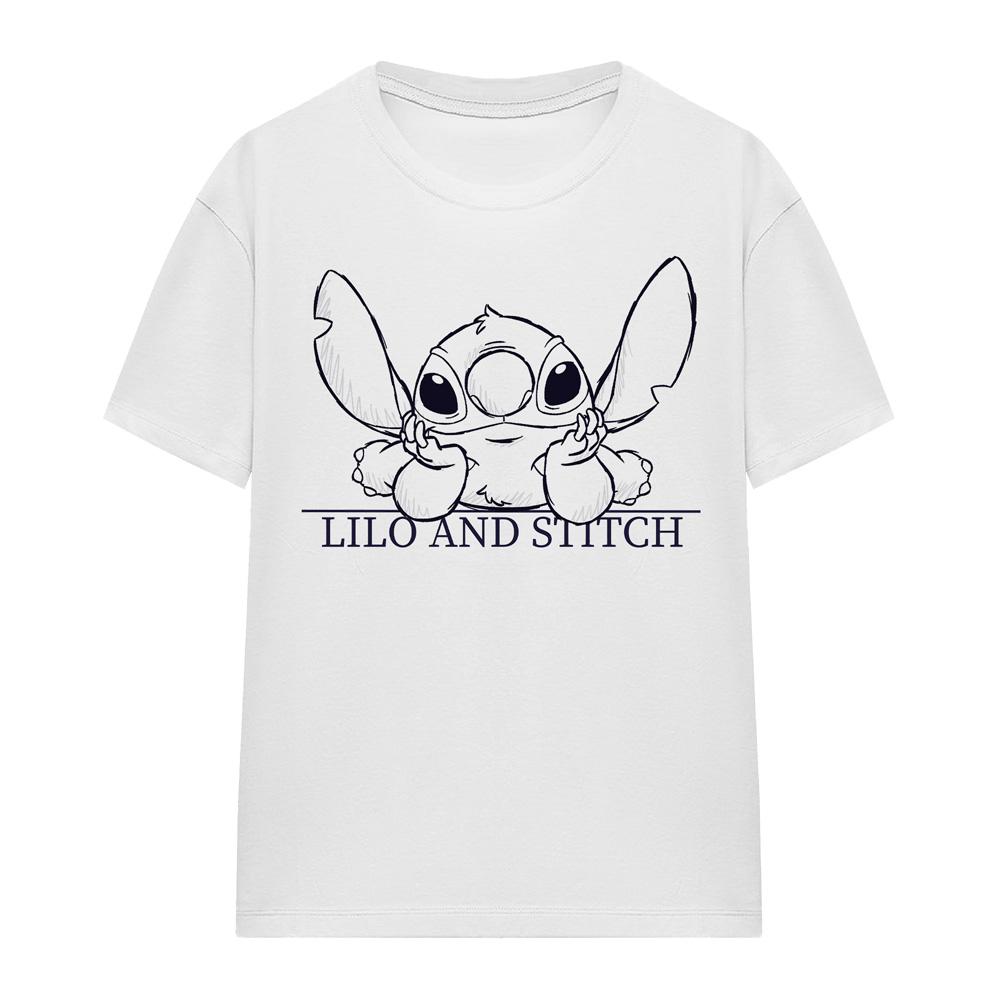 Lilo & Stitch Womens/Ladies Relaxed Sketch T-Shirt