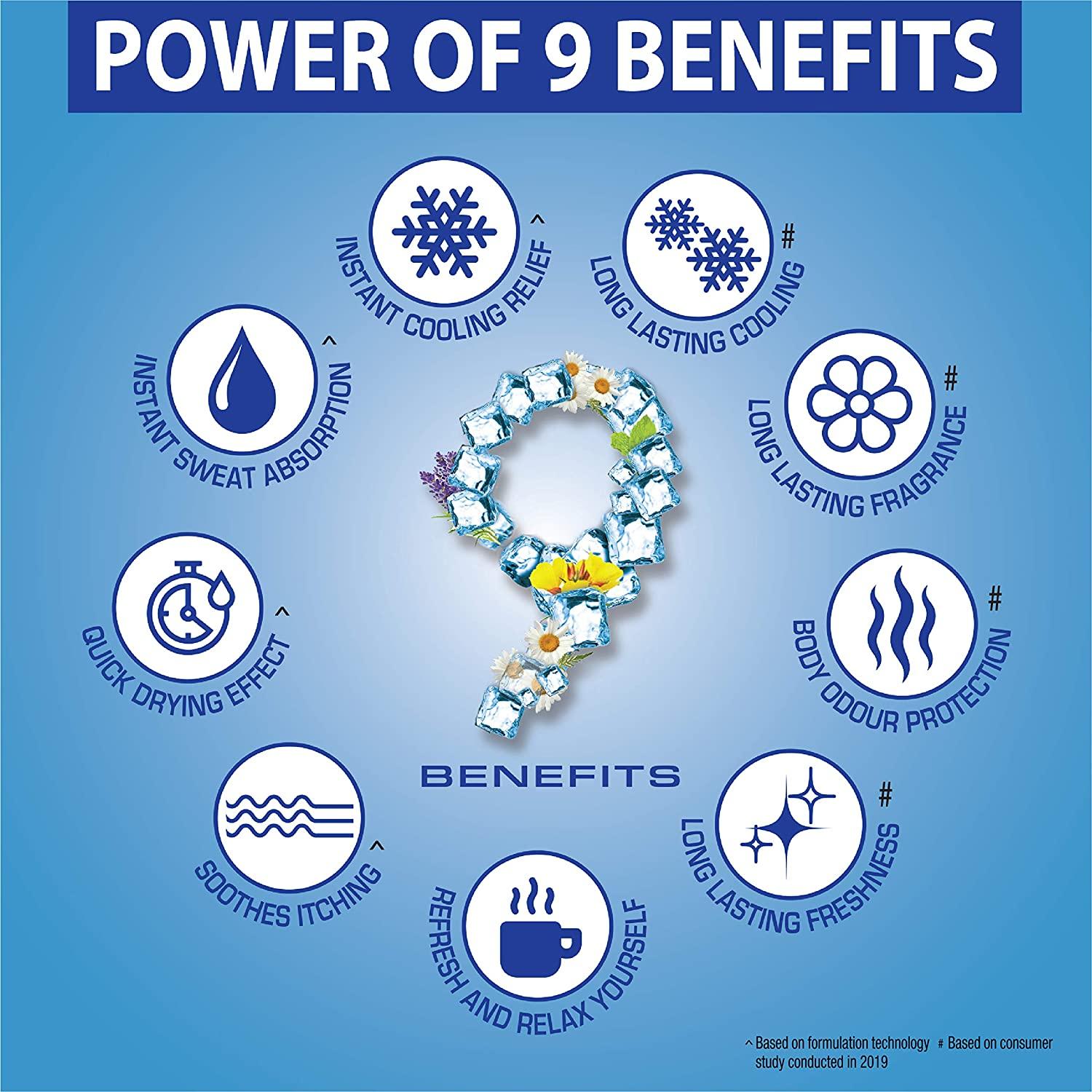 Navratna Cool Mint Свежий тальк | Мгновенное поглощение пота и охлаждающий эффект | — фото 4