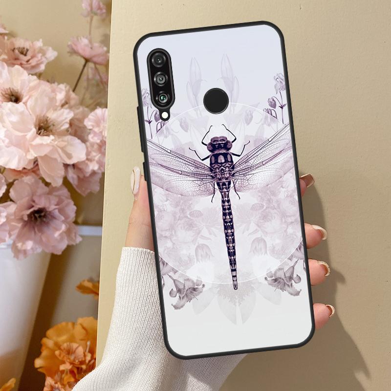 

Роскошная стрекоза для Huawei Nova Y70 Y91 Y61 Y73 Y72 Y90 Y60 12s 12i 11i 8i 9 10 SE P40 Lite P30 P60 Pro Чехол Huawei Nova Y70