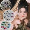 LOVEKIKI 10Pcs Mini Hair Bows Clip Women Girls Y2k Ins Style Dress Up Hair Bangs Clips Party Colorful Ribbon Hairgripes Headwear