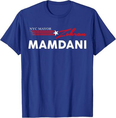 Zohran Mamdani Bürgermeister NYC New York City US-Flagge Herren Damen T-Shirt