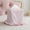 Cotton Fabric Tissue Box Cover, Lined Tissue Holder with Gathered Edge, for Bedroom Shelves in Daily Use