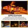 2PCS LED Trailer Marker Lights 24V Waterproof Amber Chicken Lights Universal Side Clearance Lamps for Semi Truck Freightliner Cargo