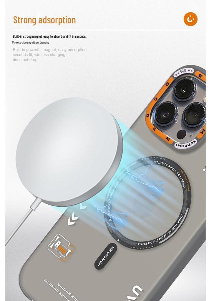 Trendy Skin-Feel Matte iPhone 16 Pro Max Magnetic Drop-Proof Protective Case