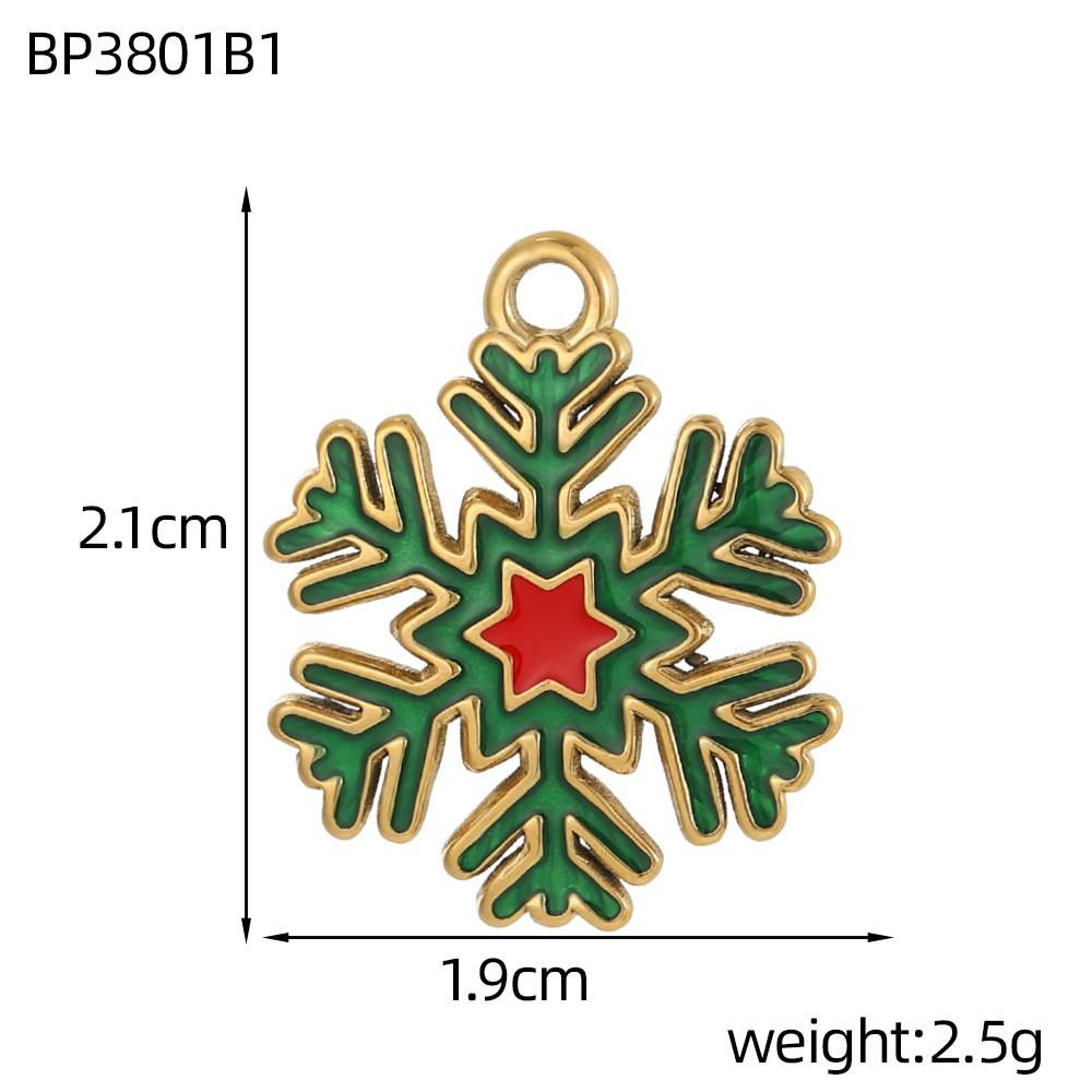 CARLIDANA Enamel Christmas Trees Santa Claus Snowman Charms DIY for Earrings Bracelets Pendants Making DIY Jewelry Accessories