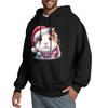 Men's Hooded Sweatshirt, Contrasting Color Sweatshirt, Sports   Casual Jacket