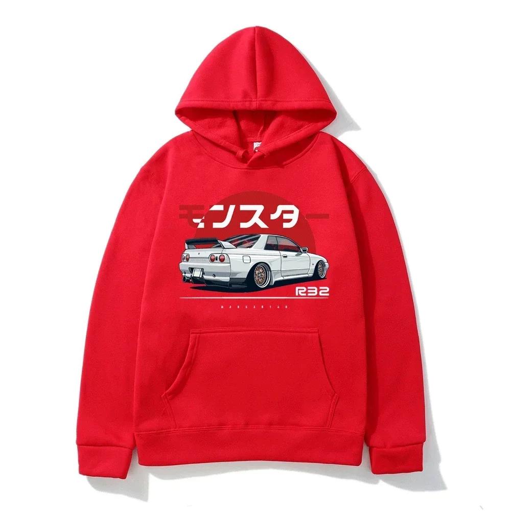 Men's and Women's Hooded Oversized Casual Hoodie Monster Skyline Printed Fashionable Clothing s-3XL2024 Popular Item