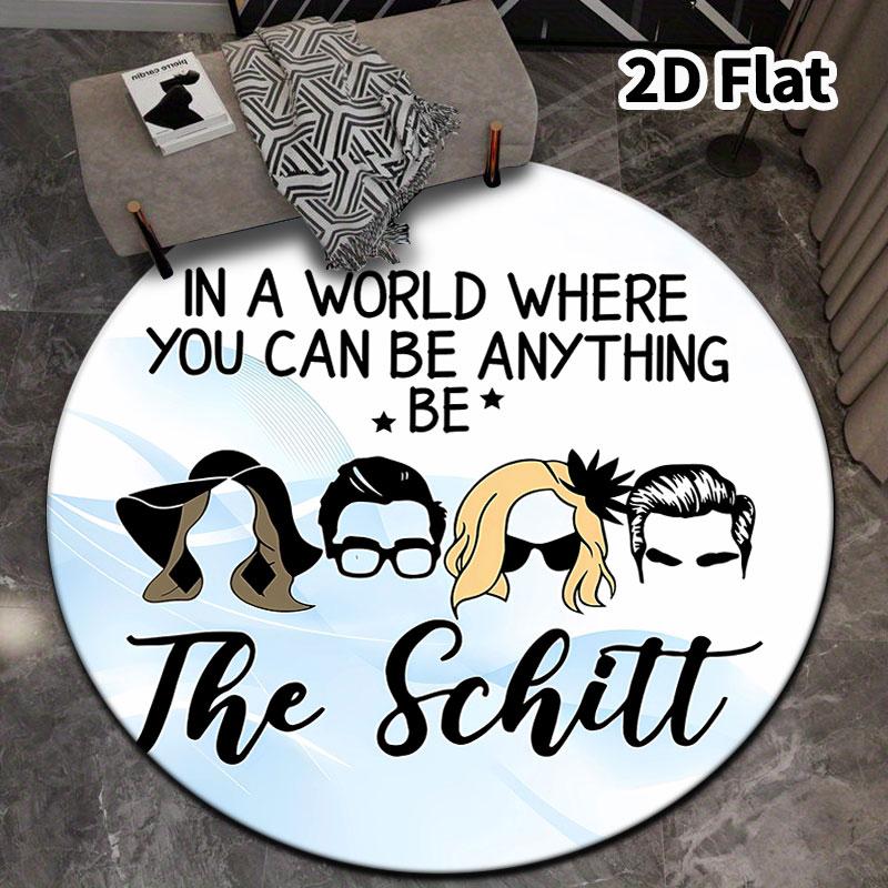 Schitt'S Creek Round Area Rug Carpet Rug For Living Room Bedroom Sofa Playroom Decor Nonslip Floor Mat