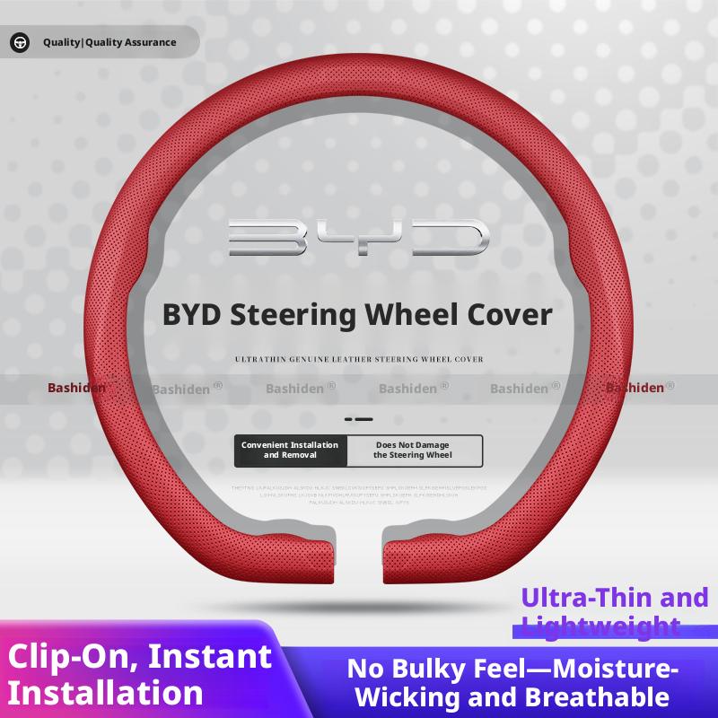 Suitable for BYD Dolphin Seagull Leopard Han EV Song PLUS Tang DMI Qin Yuan pro steering wheel cover accessories