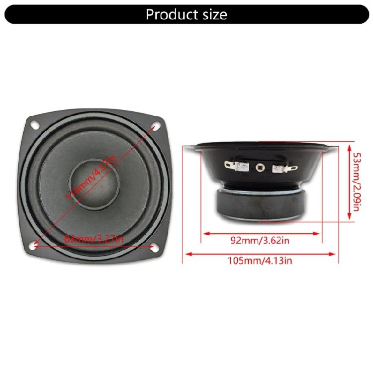 Advanced Midrange Speaker 4 6.5Inch for Home Theater Systems with Deep and Resonanted Sound