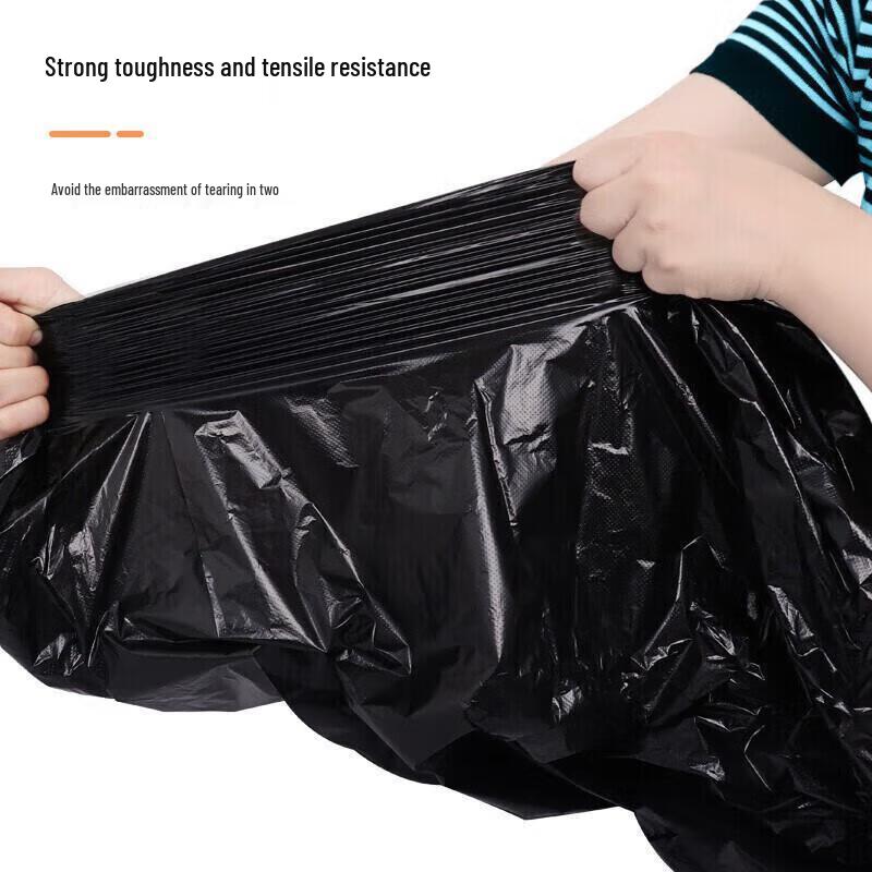 SEE KEAN Heavy-Duty Black Garbage Bags