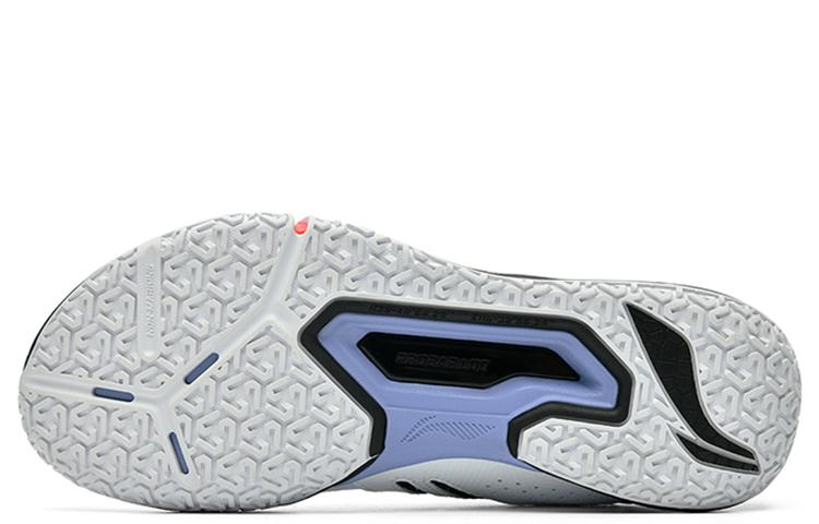 Li Ning Saga 2 Lite Rubber Breathable Low Top Badminton Shoes Unisex Black White AYTT003-1