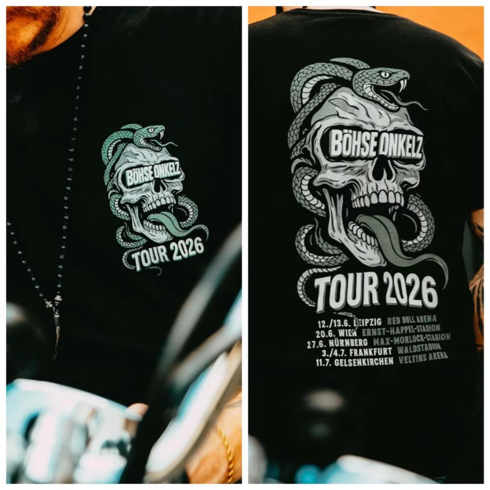 Trendy Mass-Market Clothing B&ouml;hse Onkelz Gehaat Verdoemd Vergodsdienst II Grafisch T-shirt Mannen Vrouwen Katoen Vintage Zomer Casual Mode Kleding Tops Streetwear Nieuw XXL