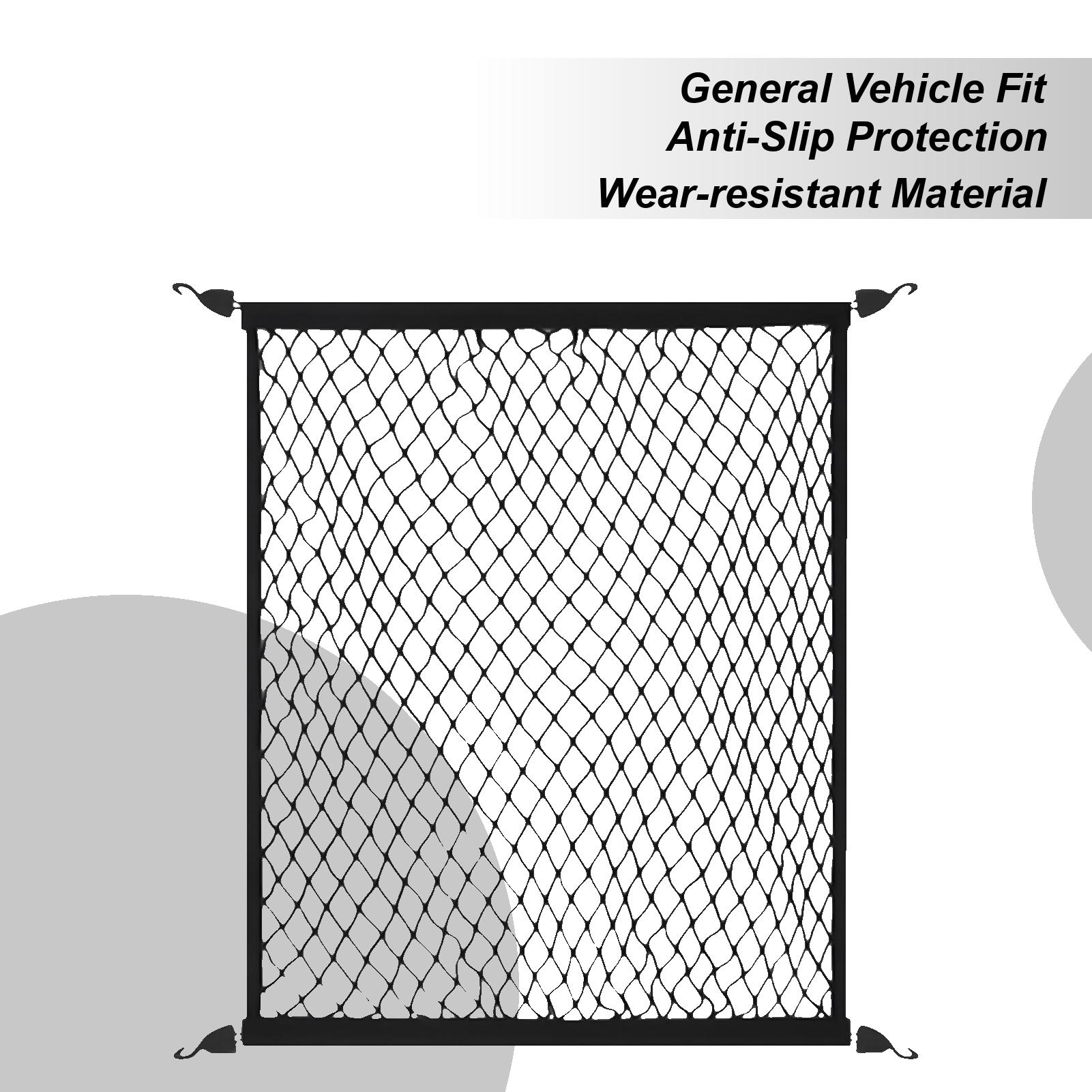 

Trunk Net Elastic Auto Luggage Mesh General Car Trunk Luggage Net for Camping Trailer Commuting RV Outdoors Daily SUV чорний